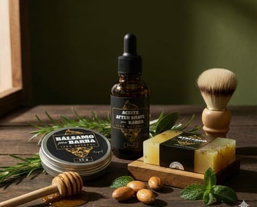 Productos de cosmetica natural para caballero