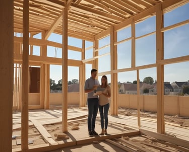 yellow curtained glass building
