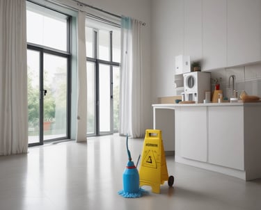 yellow curtained glass building