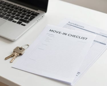 Moving boxes and apartment relocation planning