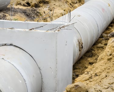 municipal drainage pipe installation stormwater infrastructure upgrade