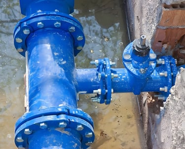 fire water line installation for industrial safety infrastructure Louisiana Mississippi