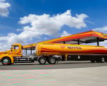 Loves Travel Stop commercial site development project supported by Bindewald Maintenance sitework co