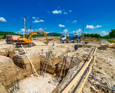 land clearing and construction site preparation services for commercial development projects