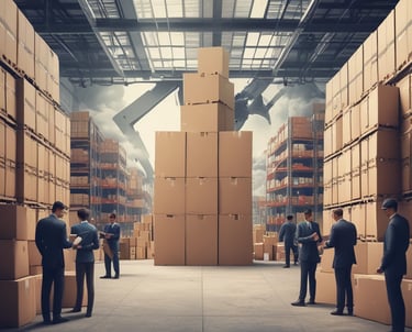 Delivery team loading items onto a truck for transport.