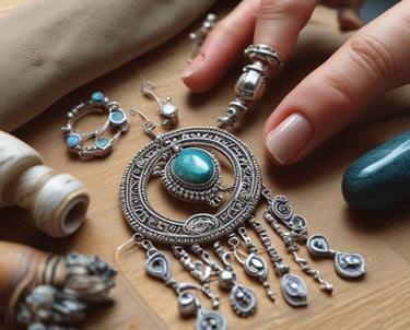 Manos creando joyería artesanal y contando historias