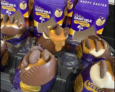 filled easter egg west Yorkshire for goodness cake