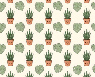 Urban Jungle Theme | Kawaii Urban Jungle Houseplant