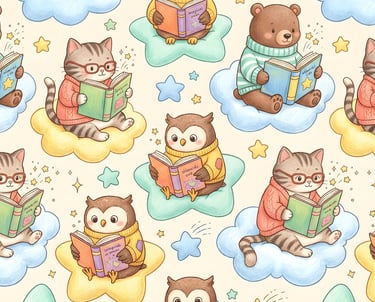 World Book Day Theme | Whimsical Reading Animals