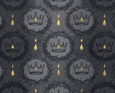 Good Friday Theme | Sacred Crown of Thorns & Royal Gold