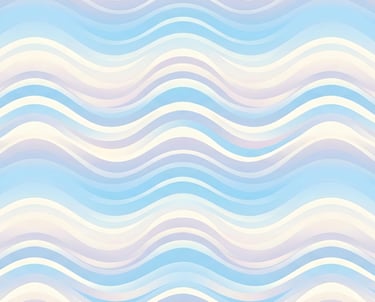 Summer Theme | Retro Pastel Ocean Wave Abstract