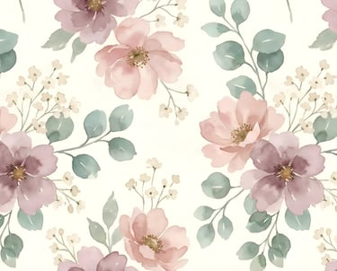 Summer Theme | Elegant Pastel Watercolor Floral