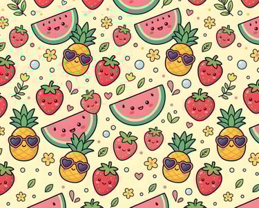 Summer Theme | Cute Kawaii Summer Fruit