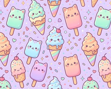 Summer Theme | Cat Ice Cream Summer