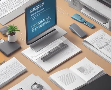 An intricate yet minimalist diagram in charcoal grey and deep blue, illustrating a creative concept.