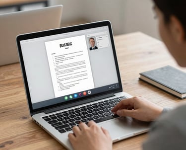 A notary professional assisting a client with loan signing documents in a bright office.