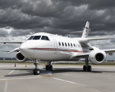 A professional instructor guiding aviation staff during a hands-on training session at an airport hangar.