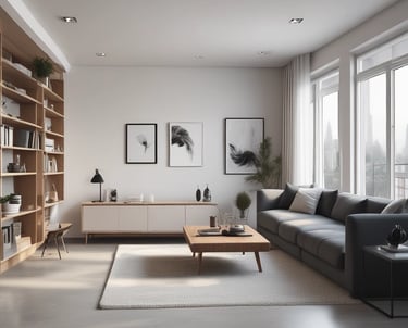 A cozy, well-decorated rental apartment with a welcoming atmosphere.