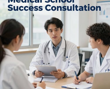 A mentor and medical student discussing USMLE preparation over coffee.