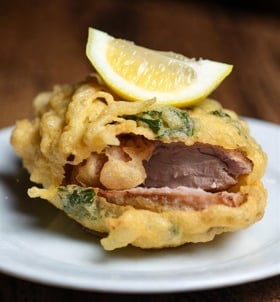 Duck tempura