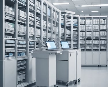 Close-up of aerospace components being carefully packaged for shipment in a clean facility.