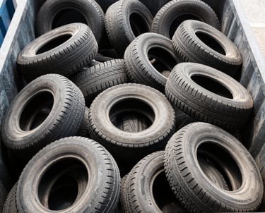 Construction debris and soil piled next to a Solidus rental container on a building site.