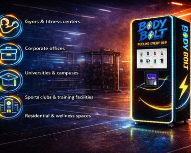 a vending machine with a bodybuilding machine