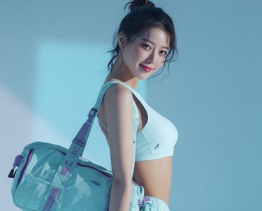 Top model crossbody high end gym bag