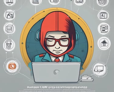 A cybersecurity expert analyzing code on multiple monitors in a dark room.