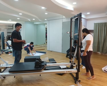 A powerful milestone as Maalini witnesses the first Reformer take its place, bringing The Pilates Ro