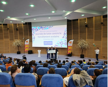 Enzo CHRISTOPHE--ROMAIN discours de remerciement centre de conférence du crédit agricole de caen