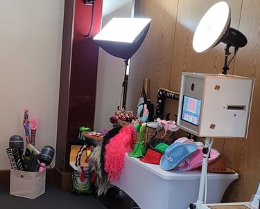 Der Aufbau der Fotobox-Profi-200 mit Standard Ständer