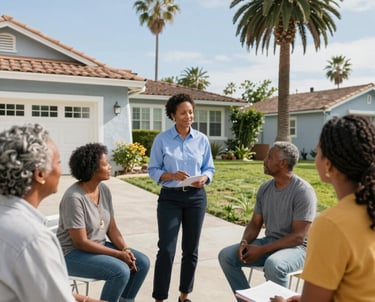 cash home buyer Riverside CA meeting homeowner