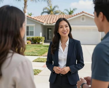 cash home buyer Riverside CA meeting homeowner couple
