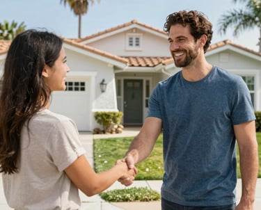 home owner in Riverside CA showing trust to cash buyer 