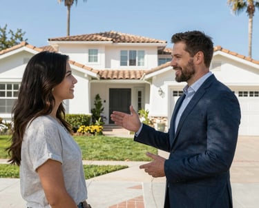 cash home buyers Riverside CA meeting homeowner