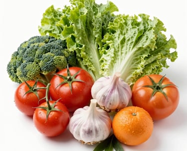 Close-up of fresh ingredients like tomatoes, lettuce, and juicy meat patties ready for cooking.