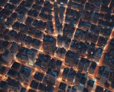 A rugged family standing strong outside their secure, off-grid home at dusk.