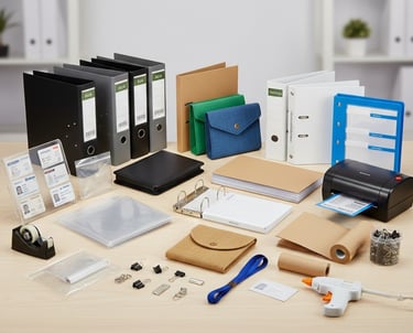 premium collection of business filing binders and office accessories