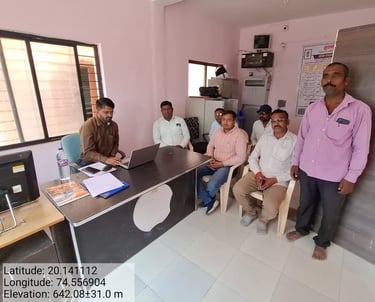 मा.गटविकास अधिकारी सो यांची मुख्यमंत्री समृध्द पंचायत राज अभियान पूर्वतयारी व मार्गदर्श