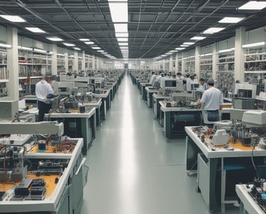 Close-up of electronic components including breakers and thermal devices on a clean white background.