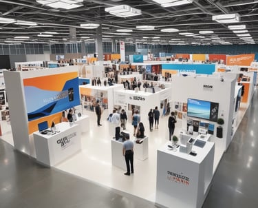 A team analyzing global market trends on a large digital map.