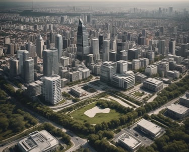 A smiling consultant assisting a client with visa paperwork at a bright office desk.