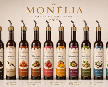 MONÉLIA premium syrups gourmet sauces and fruit purees by MG DEĞER GIDA A.Ş.