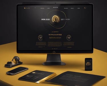 Close-up of a high-end website homepage featuring rich visuals and smooth navigation on a laptop screen.