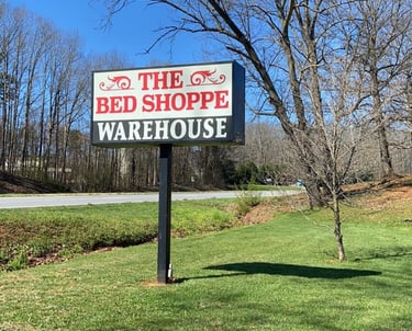 The Bed Shoppe sign on US 460