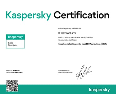 Kaspersky Certificate