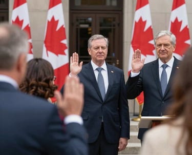 A welcoming study consultation scene with a student and advisor discussing plans over a laptop.