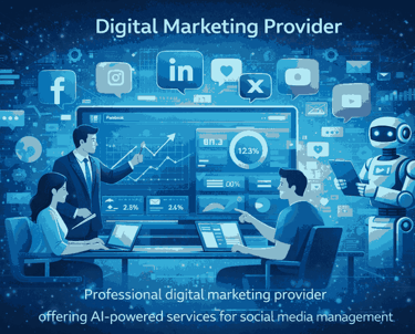 AI-powered digital marketing provider delivering data-driven social media