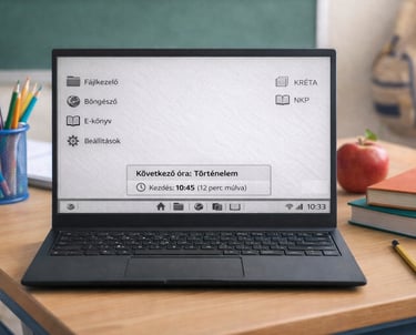 Close up of a an EduInk device mainpage